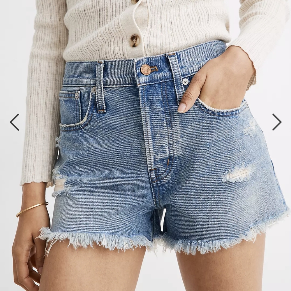 NWT MADEWELL Relaxed Denim Shorts SIZE 24